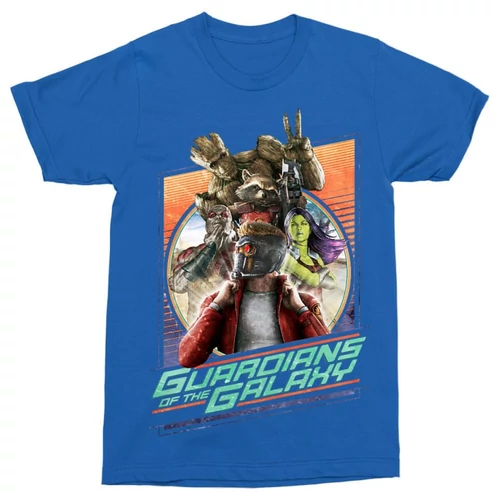 Királykék A galaxis őrzői férfi rövid ujjú póló - Guardians team colors