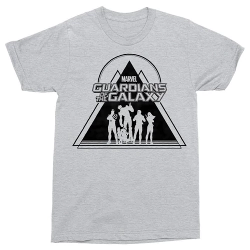Sportszürke A galaxis őrzői férfi rövid ujjú póló - Guardians Triangle