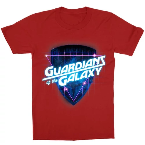 Piros A galaxis őrzői gyerek rövid ujjú póló - Retro Badge