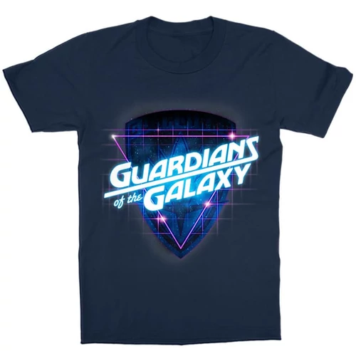 Sötétkék A galaxis őrzői gyerek rövid ujjú póló - Retro Badge