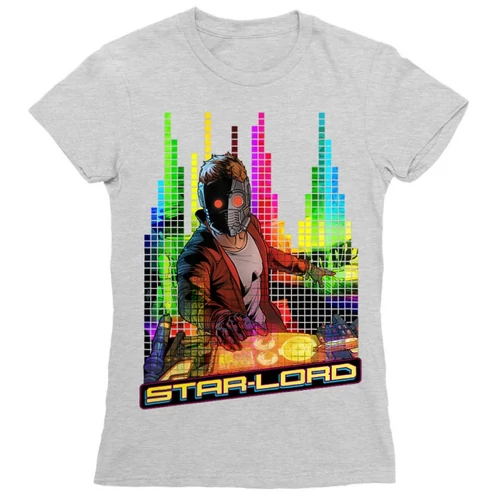 Sportszürke A galaxis őrzői női rövid ujjú póló - Star Lord Music