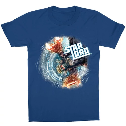 Királykék A galaxis őrzői gyerek rövid ujjú póló - Star Lord Swirl