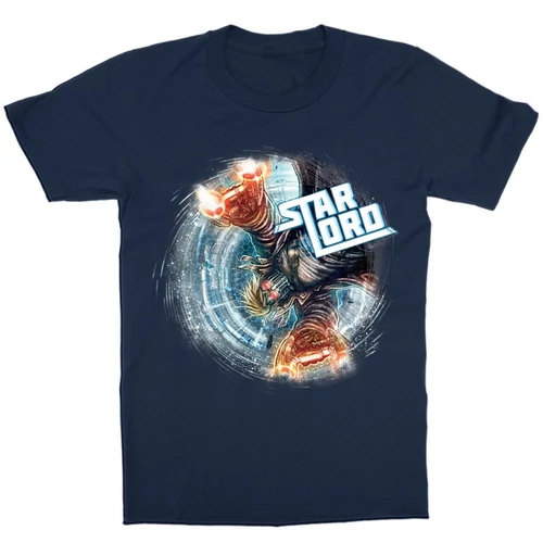 Sötétkék A galaxis őrzői gyerek rövid ujjú póló - Star Lord Swirl