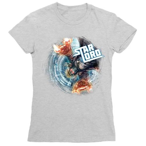 Sportszürke A galaxis őrzői női rövid ujjú póló - Star Lord Swirl