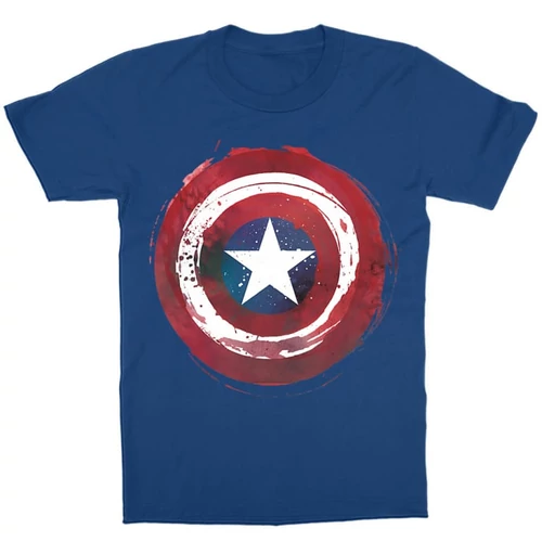 Királykék Marvel Amerika Kapitány gyerek rövid ujjú póló - Painted shield