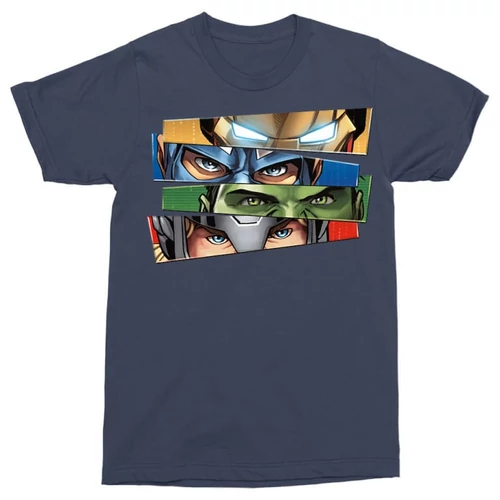 Sötétkék Bosszúállók - Férfi rövid ujjú póló - Avengers Eyes