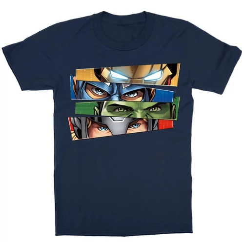 Sötétkék Bosszúállók - gyerek rövid ujjú póló - Avengers Eyes