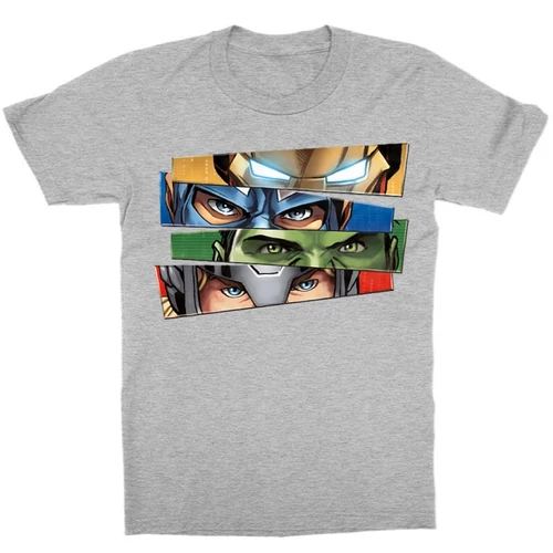 Sportszürke Bosszúállók - gyerek rövid ujjú póló - Avengers Eyes