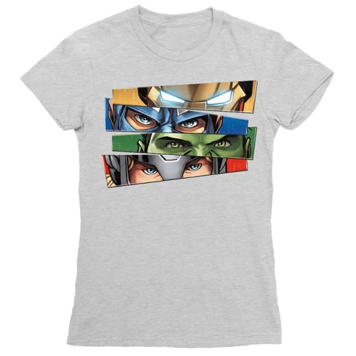 Sportszürke Bosszúállók - női rövid ujjú póló - Avengers Eyes