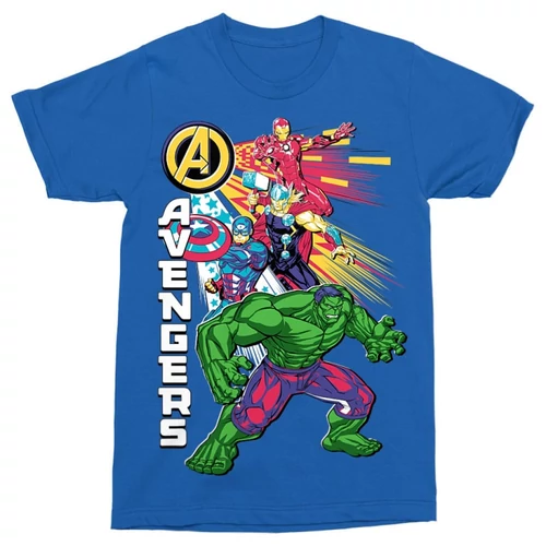 Királykék Bosszúállók - Avengers fréfi rövid ujjú póló - Avengers Group