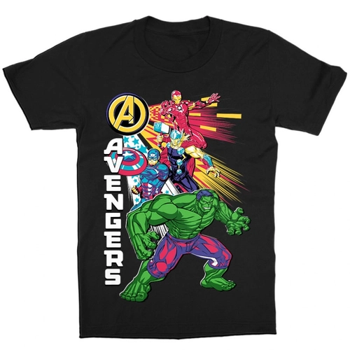 Fekete Bosszúállók - Avengers gyerek rövid ujjú póló - Avengers Group
