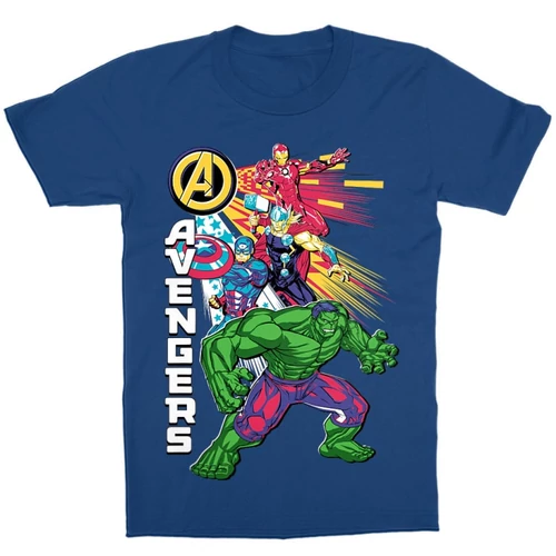 Királykék Bosszúállók - Avengers gyerek rövid ujjú póló - Avengers Group