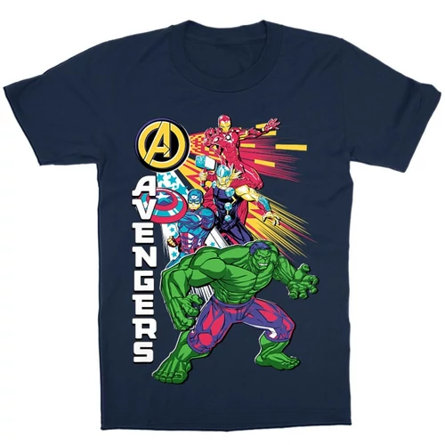 Sötétkék Bosszúállók - Avengers gyerek rövid ujjú póló - Avengers Group