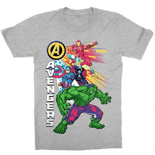Sportszürke Bosszúállók - Avengers gyerek rövid ujjú póló - Avengers Group
