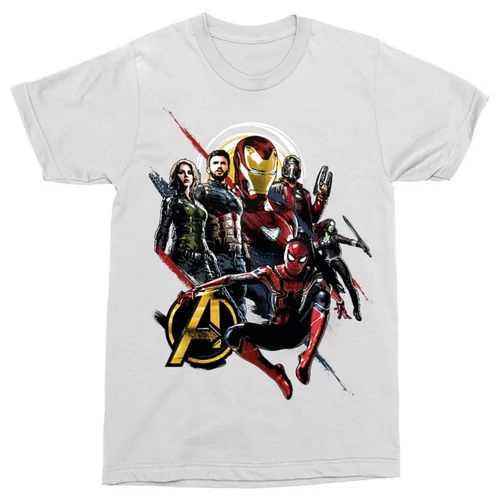 Fehér Bosszúállók Férfi rövid ujjú póló - Infinity War 