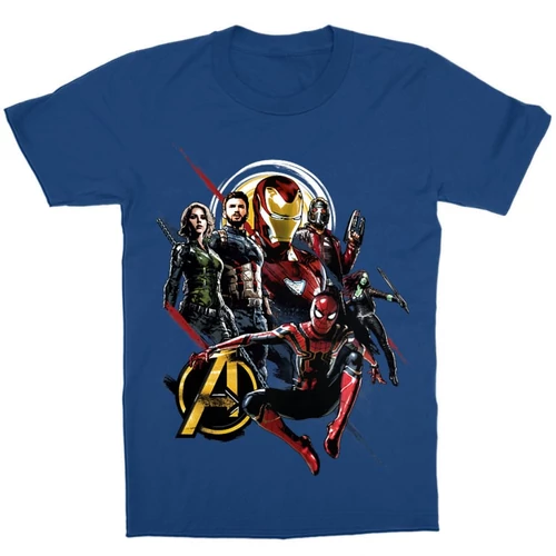 Királykék Bosszúállók gyerek rövid ujjú póló - Infinity War 