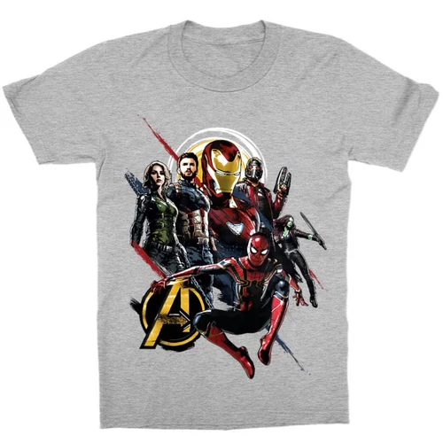 Sportszürke Bosszúállók gyerek rövid ujjú póló - Infinity War 