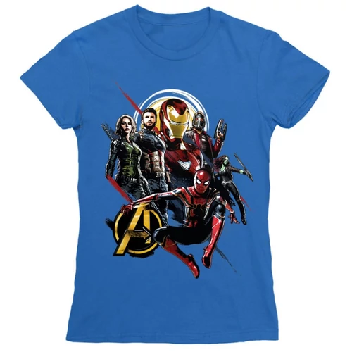 Királykék Bosszúállók női rövid ujjú póló - Infinity War 