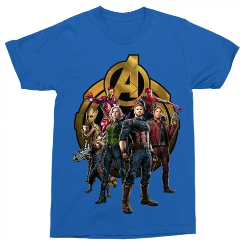 Királykék Bosszúállók: Végtelen háború férfi rövid ujjú póló