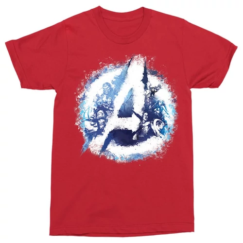 Piros Bosszúállók - Avengers férfi rövid ujjú póló