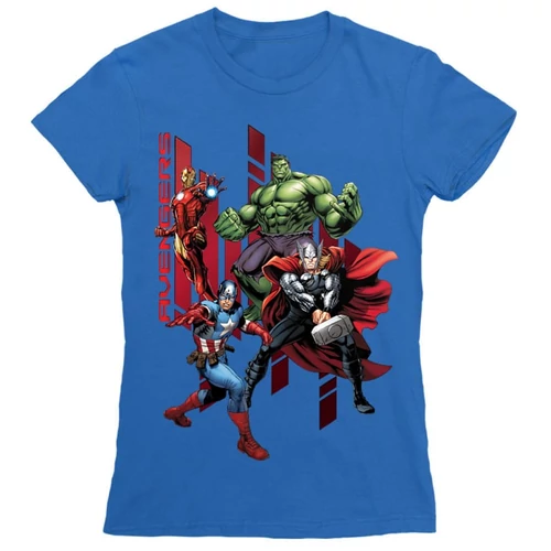 Királykék Bosszúállók - Avengers női rövid ujjú póló - Szuperhősök