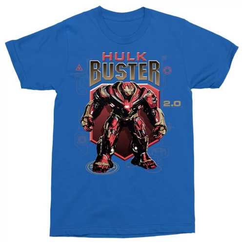 Királykék Bosszúállók férfi rövid ujjú póló - Hulk Buster