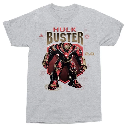 Sportszürke Bosszúállók férfi rövid ujjú póló - Hulk Buster