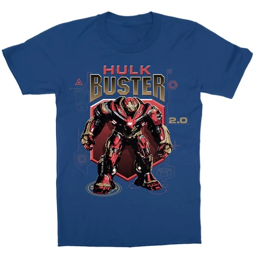 Királykék Bosszúállók gyerek rövid ujjú póló - Hulk Buster
