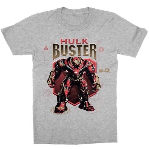 Sportszürke Bosszúállók gyerek rövid ujjú póló - Hulk Buster