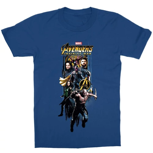 Királykék Bosszúállók gyerek rövid ujjú póló - Infinity War Stripe