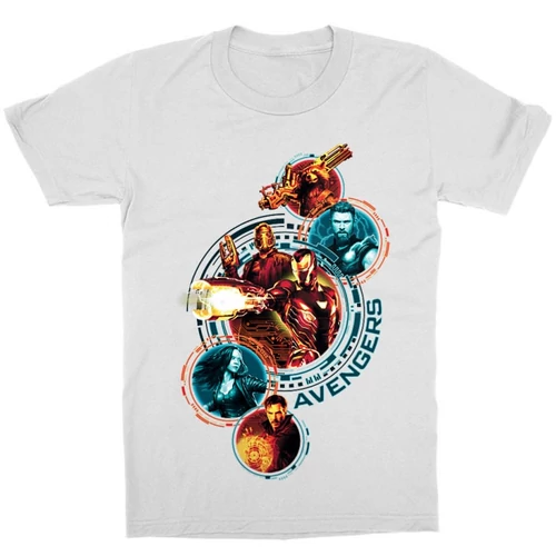 Fehér Bosszúállók gyerek rövid ujjú póló - Infinity War Team