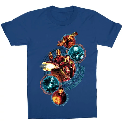 Királykék Bosszúállók gyerek rövid ujjú póló - Infinity War Team