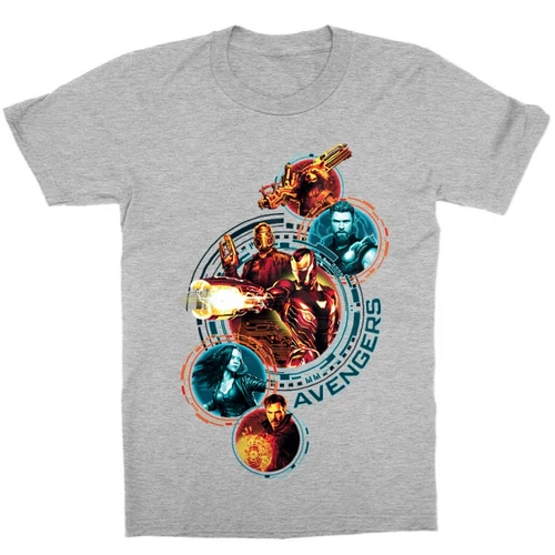 Sportszürke Bosszúállók gyerek rövid ujjú póló - Infinity War Team