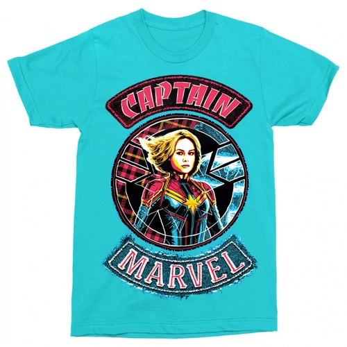 Attolkék Marvel Kapitány férfi rövid ujjú póló