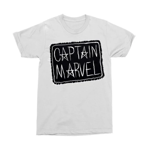 Fehér Marvel Kapitány férfi rövid ujjú póló