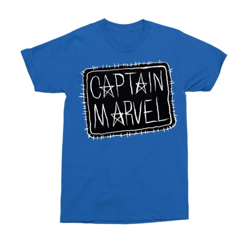 Királykék Marvel Kapitány férfi rövid ujjú póló