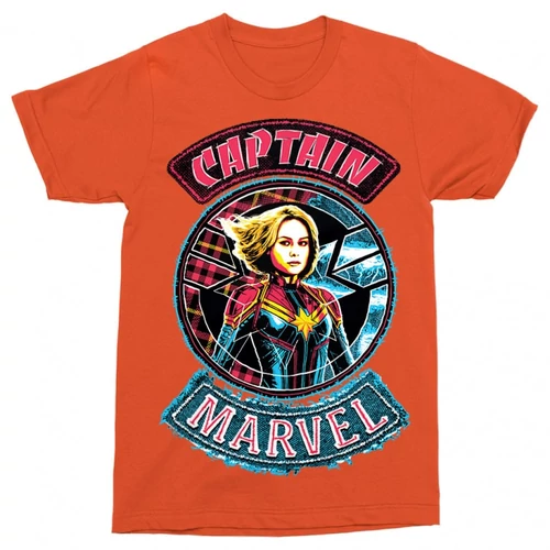 Narancs Marvel Kapitány férfi rövid ujjú póló
