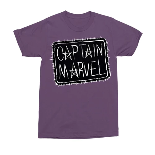 Padlizsán Marvel Kapitány férfi rövid ujjú póló