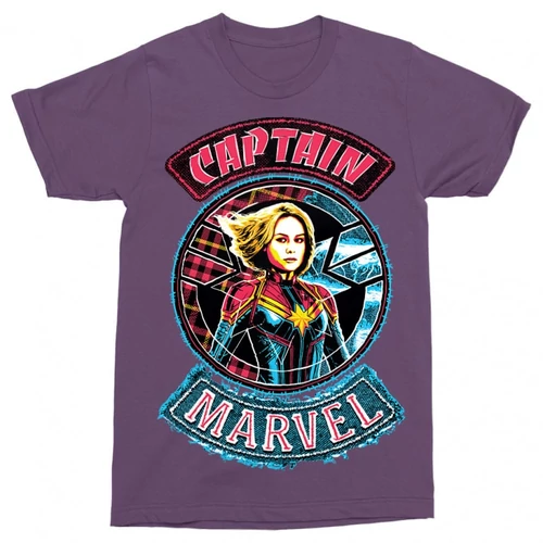 Padlizsán Marvel Kapitány férfi rövid ujjú póló