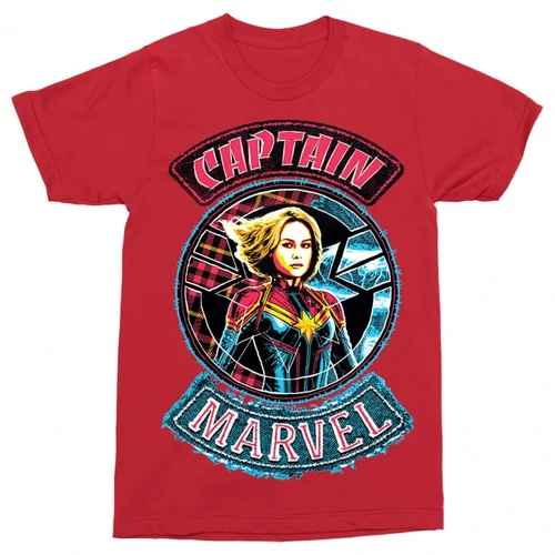 Piros Marvel Kapitány férfi rövid ujjú póló