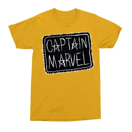 Sárga Marvel Kapitány férfi rövid ujjú póló