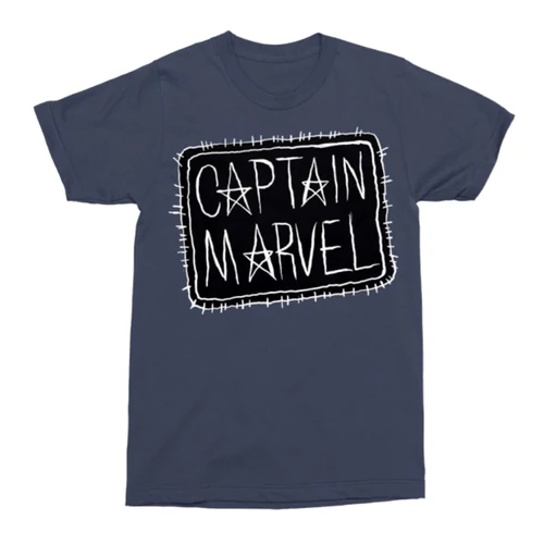 Sötétkék Marvel Kapitány férfi rövid ujjú póló