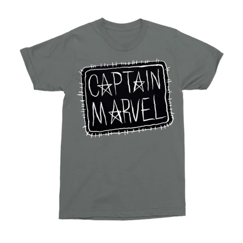 Sötétszürke Marvel Kapitány férfi rövid ujjú póló