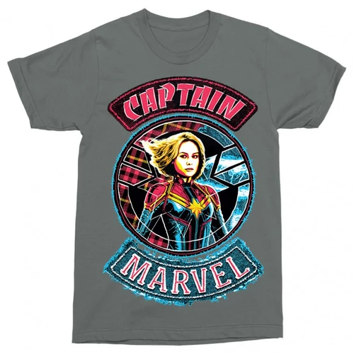 Sötétszürke Marvel Kapitány férfi rövid ujjú póló