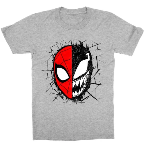 Sportszürke Pókember gyerek rövid ujjú póló - Spider-Man vs Venom