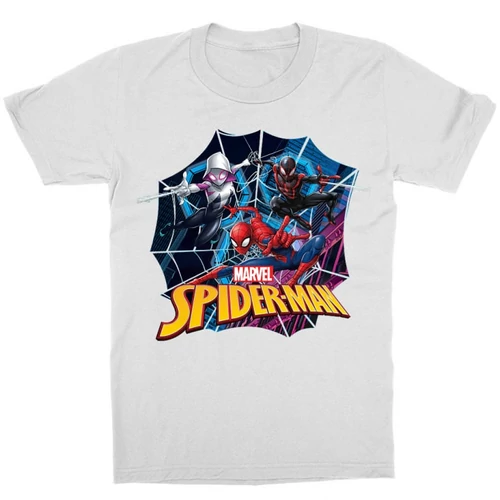 Fehér Pókember gyerek rövid ujjú póló - Spider-Man Comics