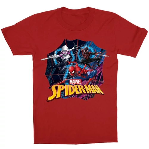 Piros Pókember gyerek rövid ujjú póló - Spider-Man Comics