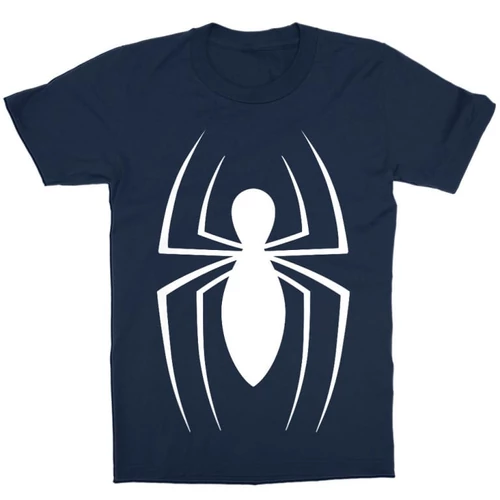 Sötétkék Pókember gyerek rövid ujjú póló - Spider Logo