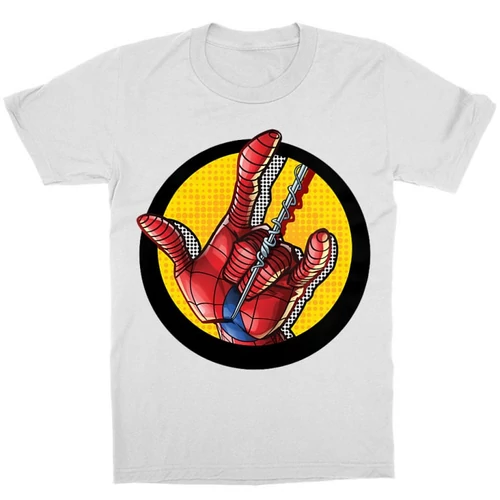 Fehér Pókember gyerek rövid ujjú póló - Spider-Man Hand