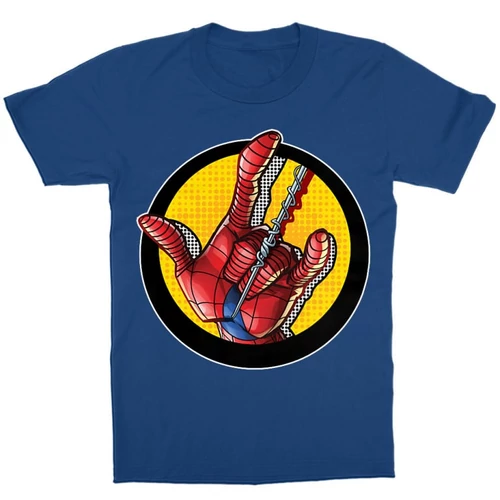 Királykék Pókember gyerek rövid ujjú póló - Spider-Man Hand